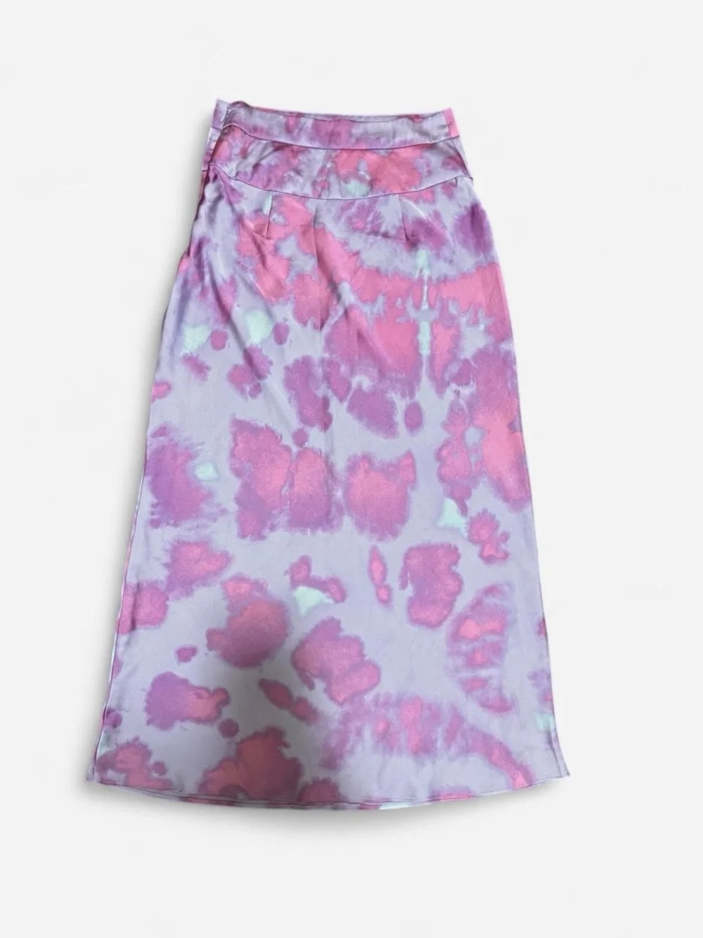 Free People Lavender and Pink Tie-Dye Maxi Skirt